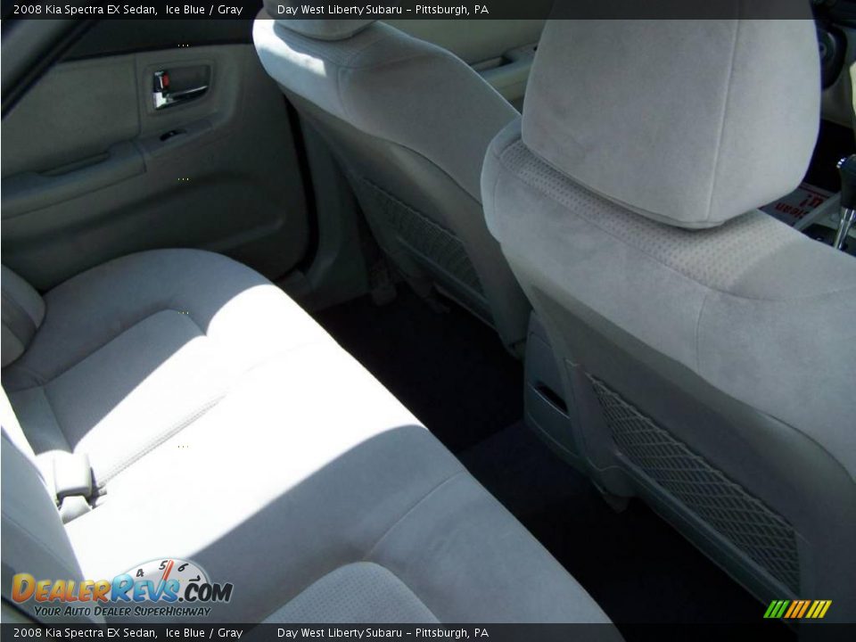 2008 Kia Spectra EX Sedan Ice Blue / Gray Photo #17