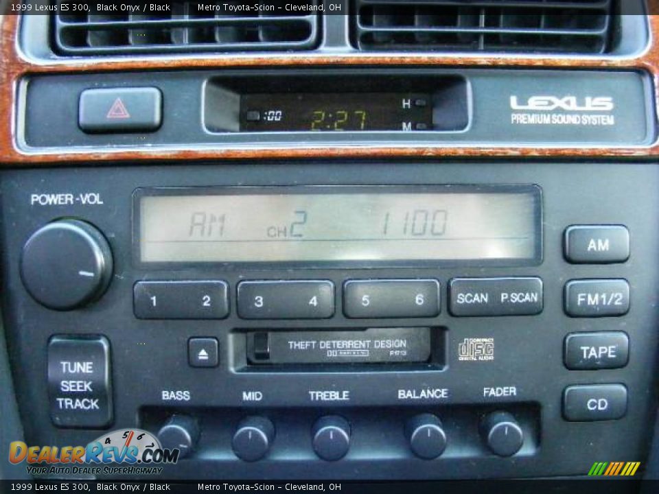 1999 Lexus ES 300 Black Onyx / Black Photo #19
