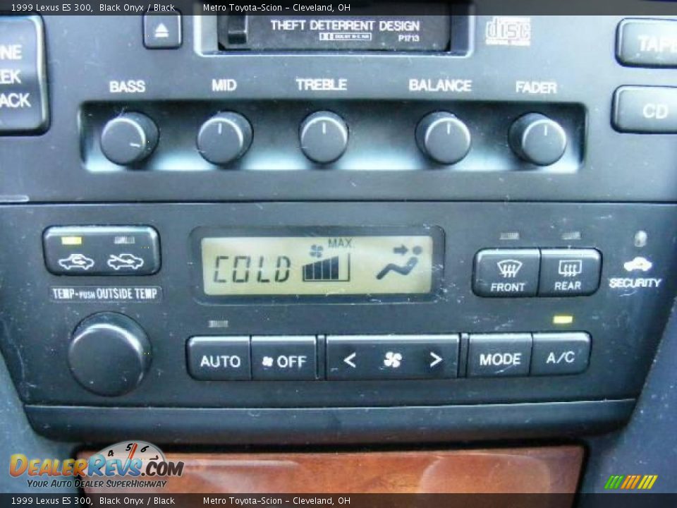 1999 Lexus ES 300 Black Onyx / Black Photo #21