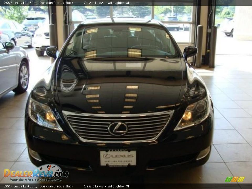 2007 Lexus LS 460 L Obsidian Black / Black Photo #2