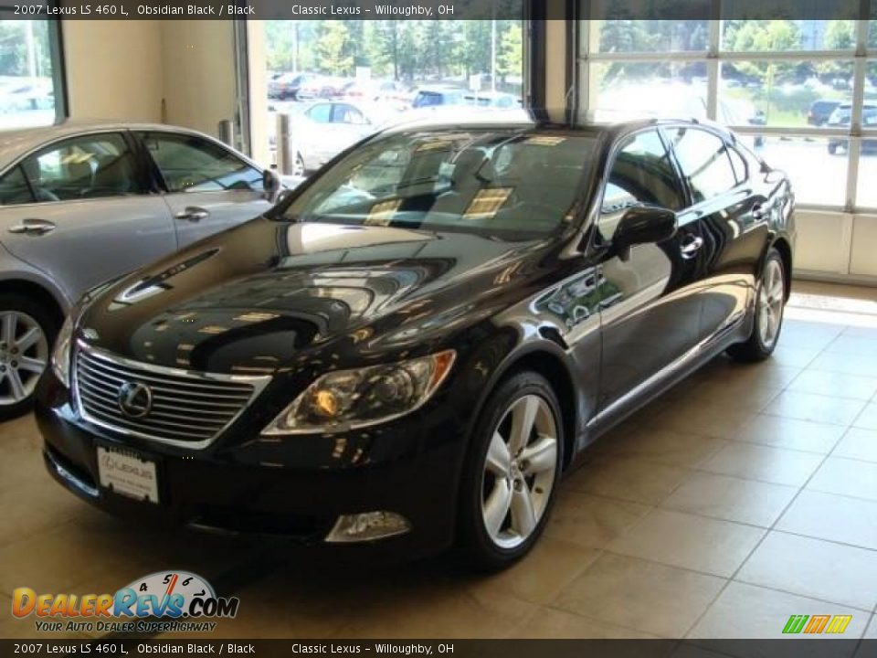 2007 Lexus LS 460 L Obsidian Black / Black Photo #3
