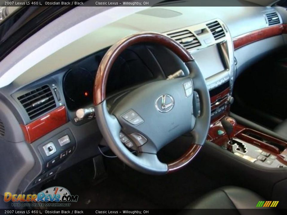 2007 Lexus LS 460 L Obsidian Black / Black Photo #4