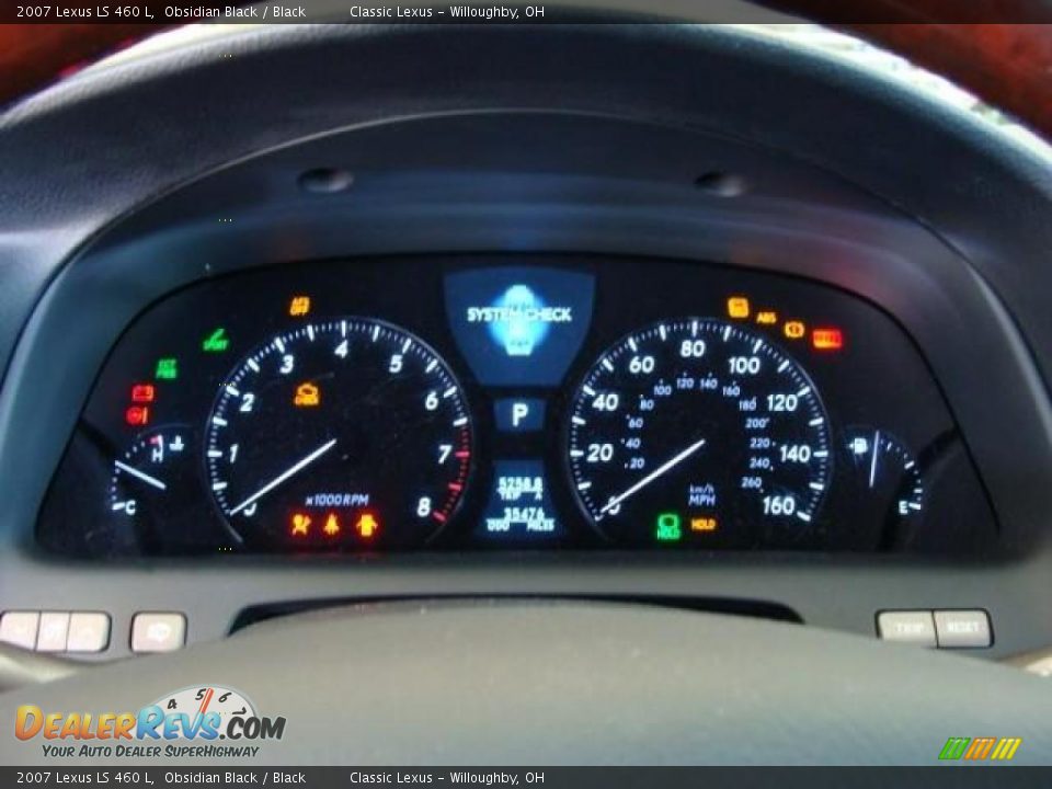 2007 Lexus LS 460 L Obsidian Black / Black Photo #11