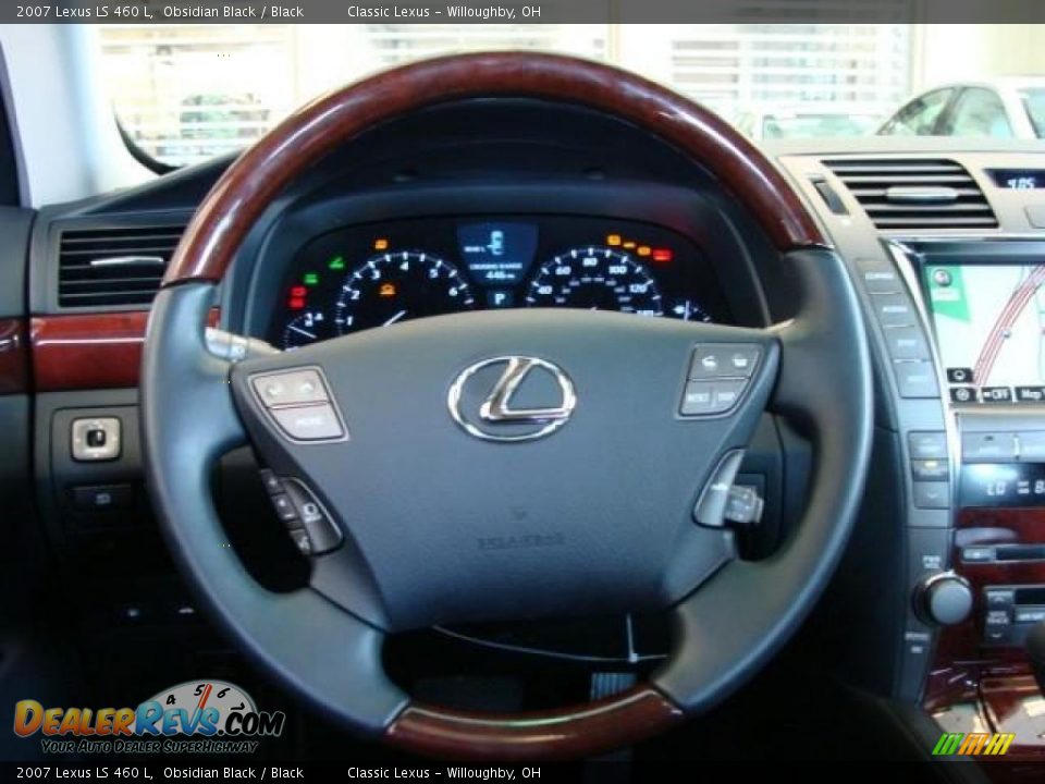2007 Lexus LS 460 L Obsidian Black / Black Photo #12