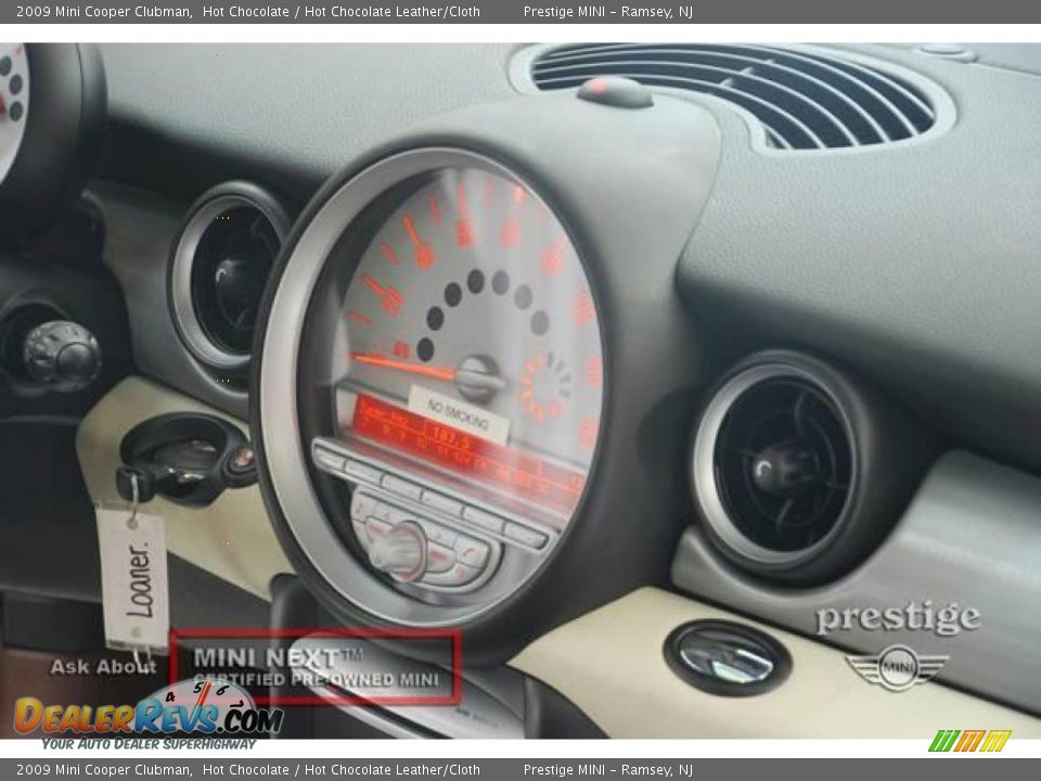 2009 Mini Cooper Clubman Hot Chocolate / Hot Chocolate Leather/Cloth Photo #8