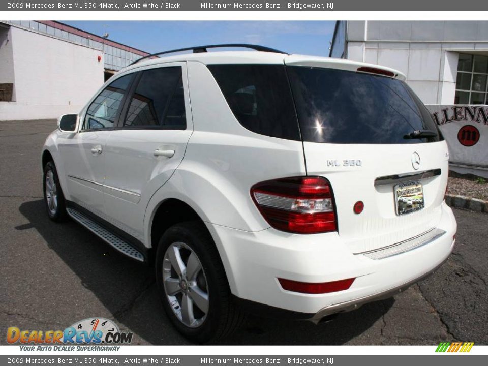 2009 Mercedes-Benz ML 350 4Matic Arctic White / Black Photo #7