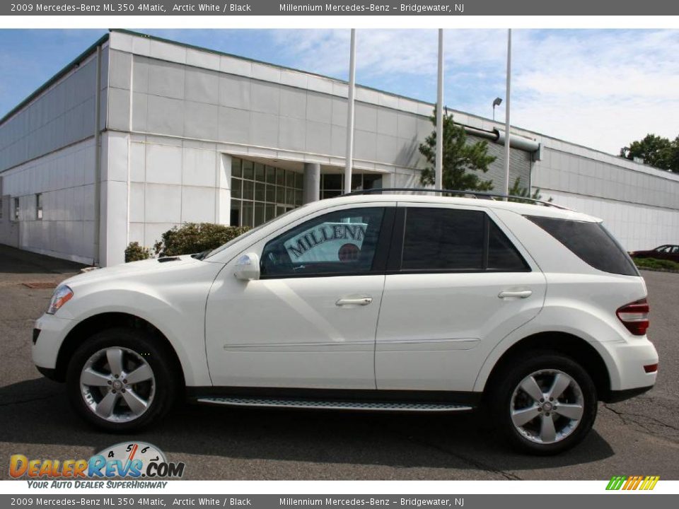 2009 Mercedes-Benz ML 350 4Matic Arctic White / Black Photo #8