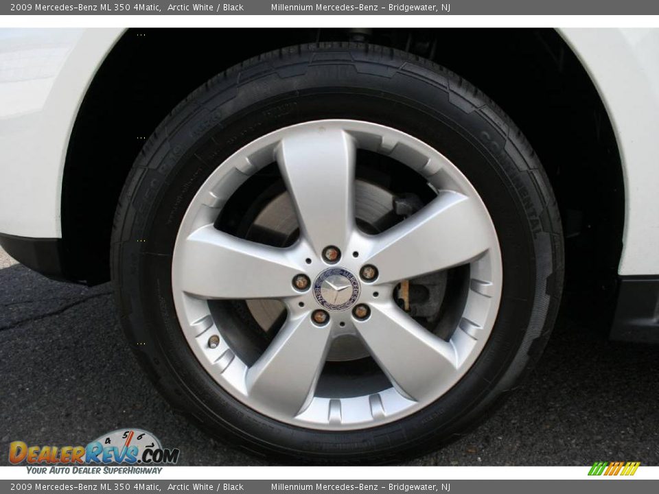 2009 Mercedes-Benz ML 350 4Matic Arctic White / Black Photo #25