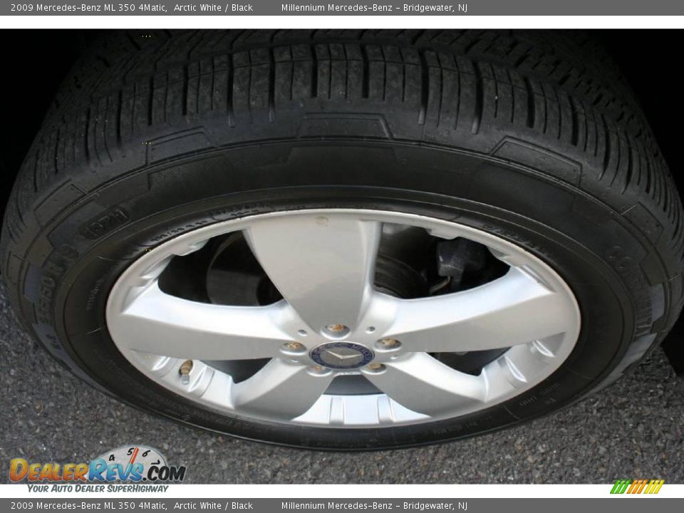 2009 Mercedes-Benz ML 350 4Matic Arctic White / Black Photo #26