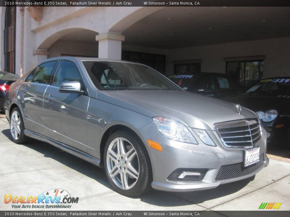 2010 Mercedes-Benz E 350 Sedan Palladium Silver Metallic / Ash Gray Photo #1