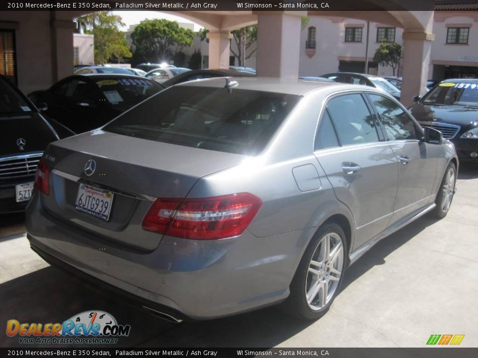 2010 Mercedes-Benz E 350 Sedan Palladium Silver Metallic / Ash Gray Photo #3