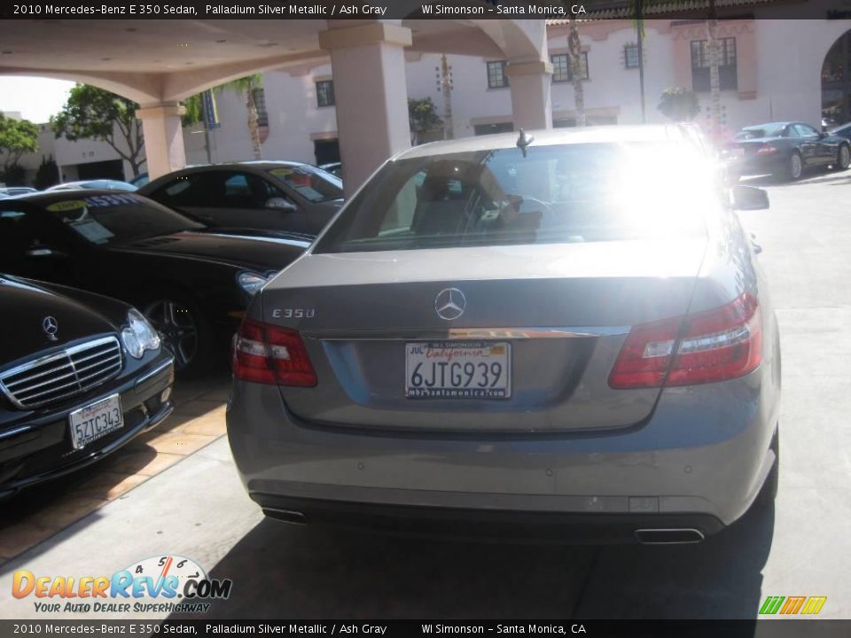 2010 Mercedes-Benz E 350 Sedan Palladium Silver Metallic / Ash Gray Photo #4