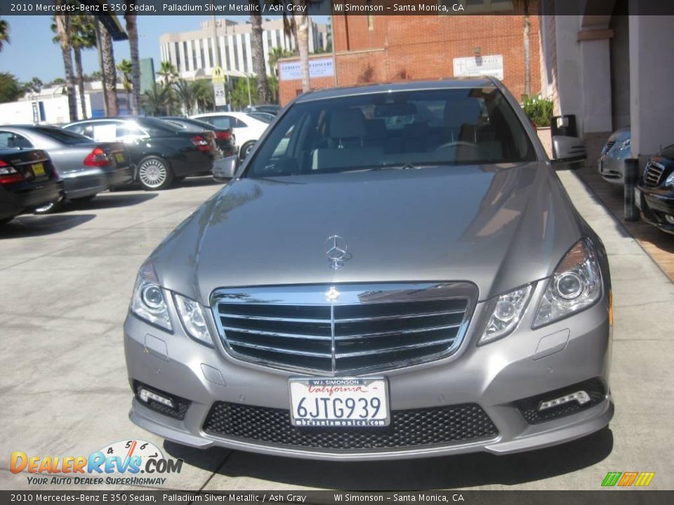 2010 Mercedes-Benz E 350 Sedan Palladium Silver Metallic / Ash Gray Photo #5