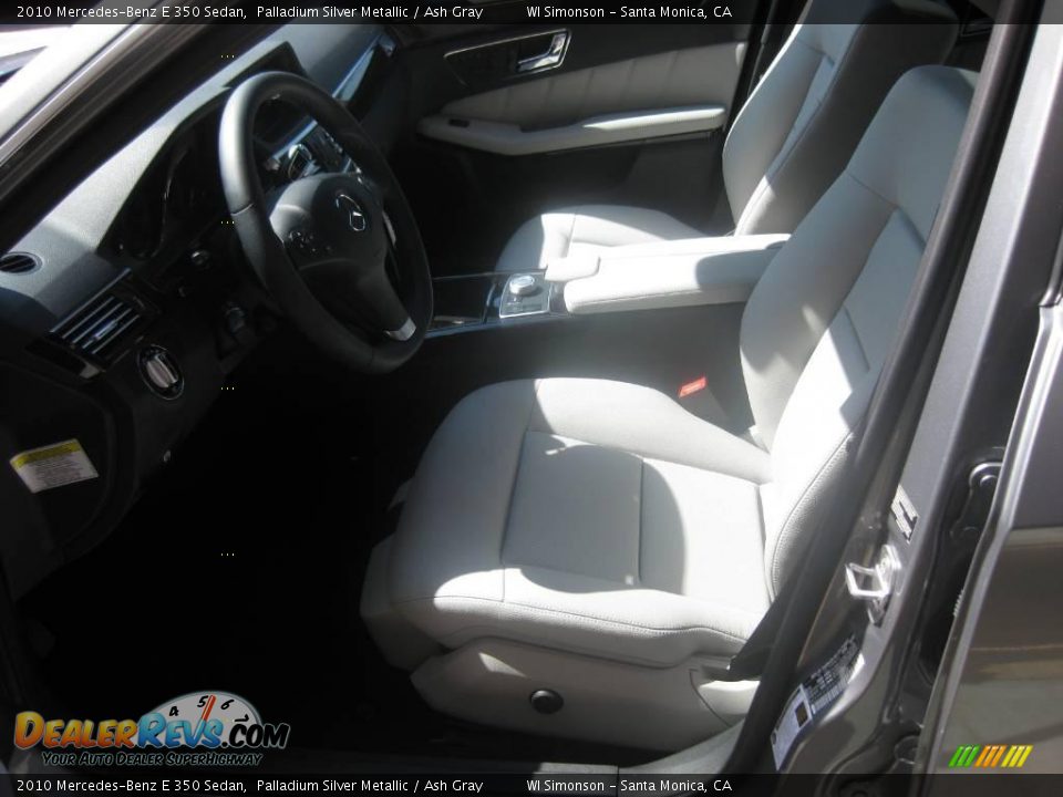 2010 Mercedes-Benz E 350 Sedan Palladium Silver Metallic / Ash Gray Photo #17