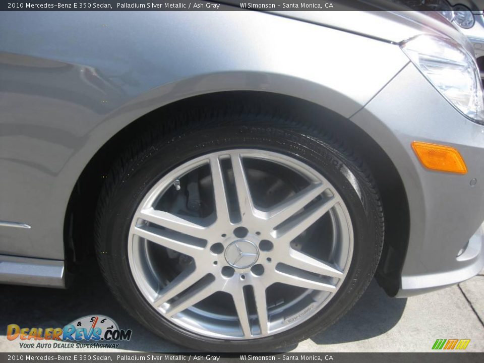 2010 Mercedes-Benz E 350 Sedan Palladium Silver Metallic / Ash Gray Photo #21