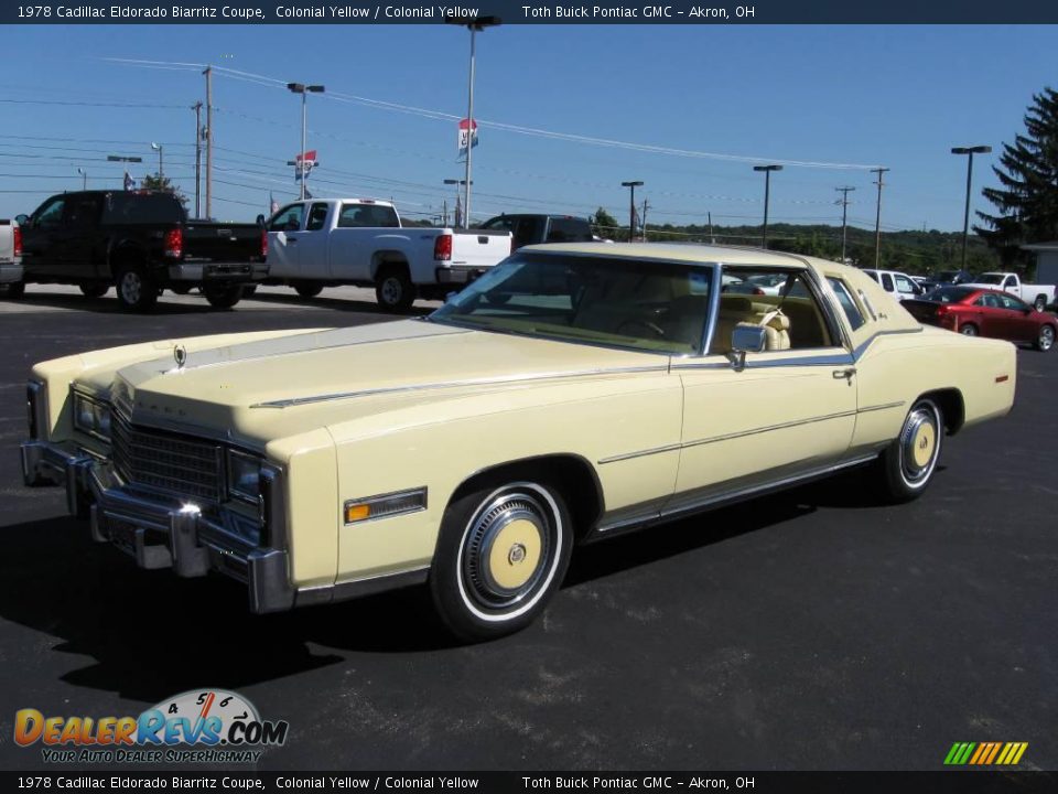 1978 Cadillac Eldorado Biarritz Coupe Colonial Yellow / Colonial Yellow Photo #1