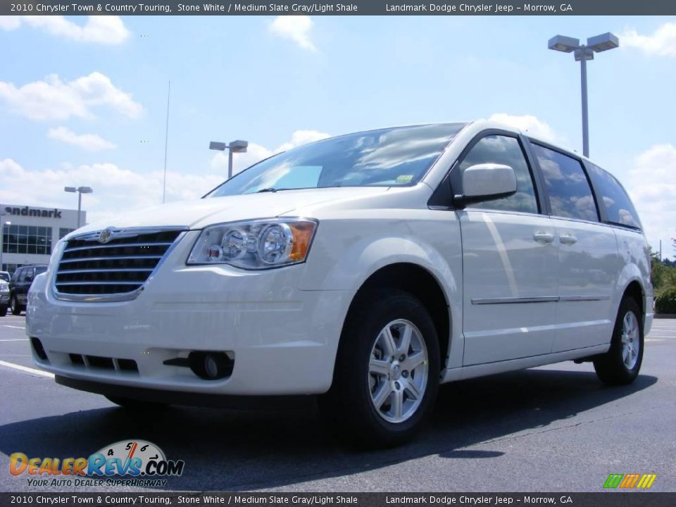 2010 Chrysler Town & Country Touring Stone White / Medium Slate Gray/Light Shale Photo #1