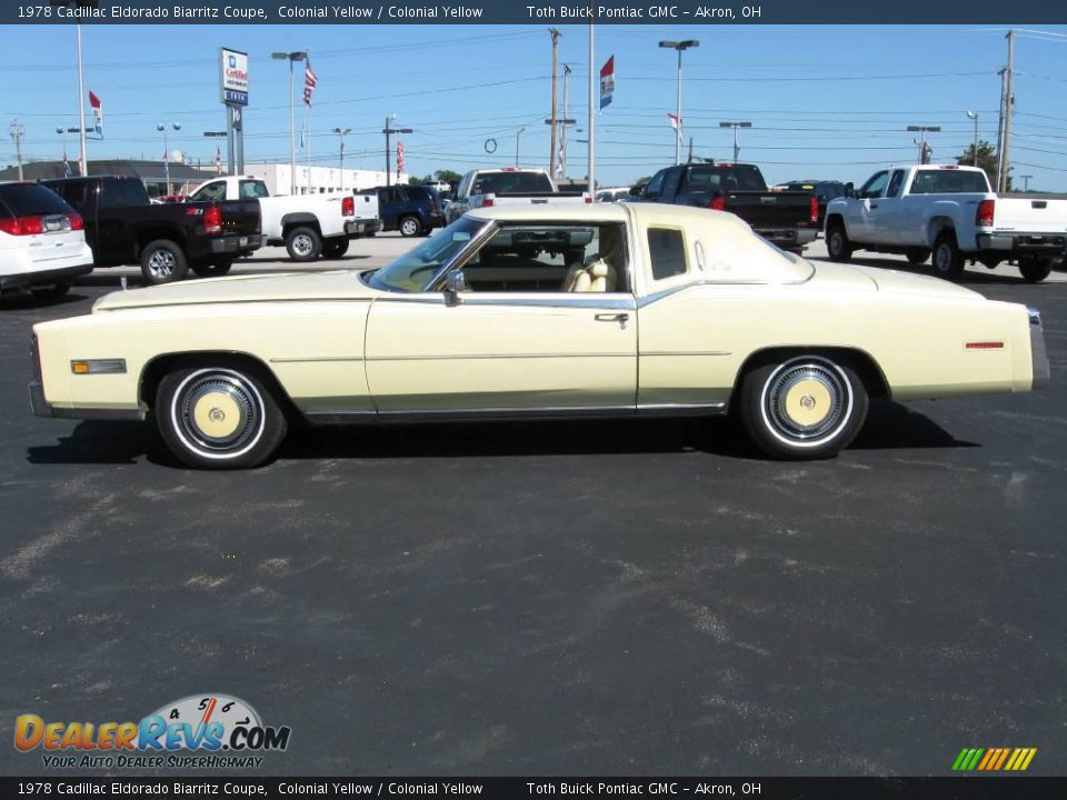 1978 Cadillac Eldorado Biarritz Coupe Colonial Yellow / Colonial Yellow Photo #2