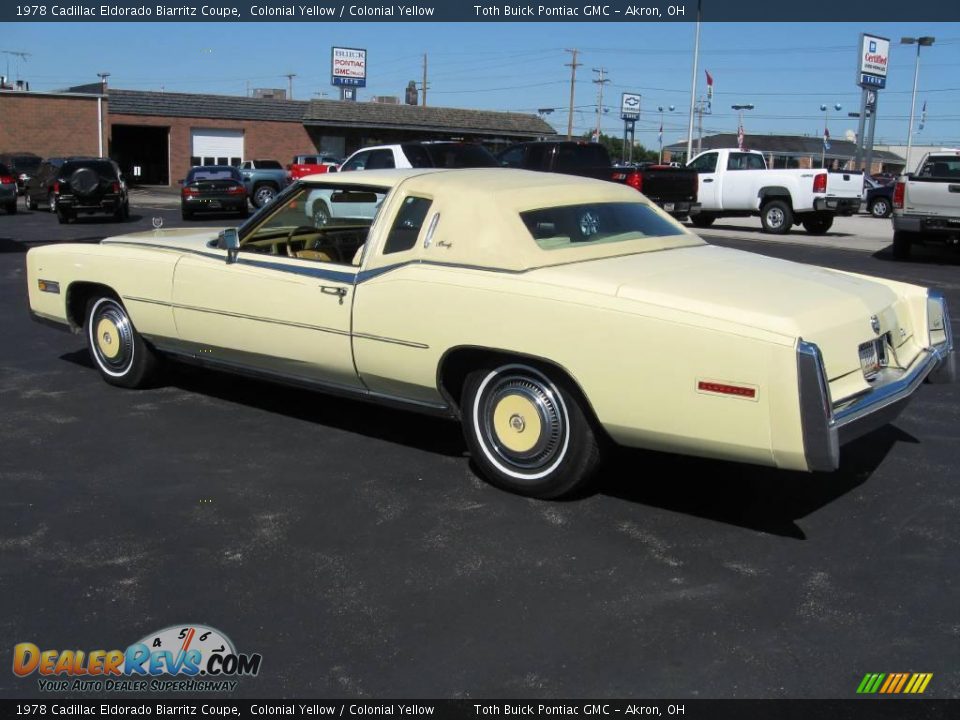 1978 Cadillac Eldorado Biarritz Coupe Colonial Yellow / Colonial Yellow Photo #3