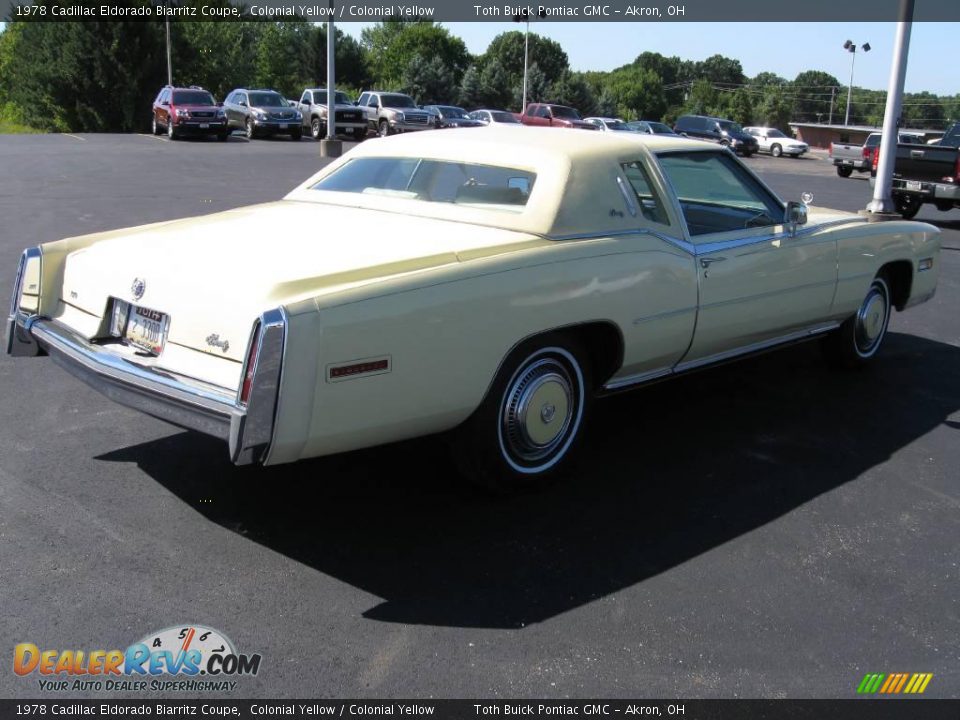 1978 Cadillac Eldorado Biarritz Coupe Colonial Yellow / Colonial Yellow Photo #4