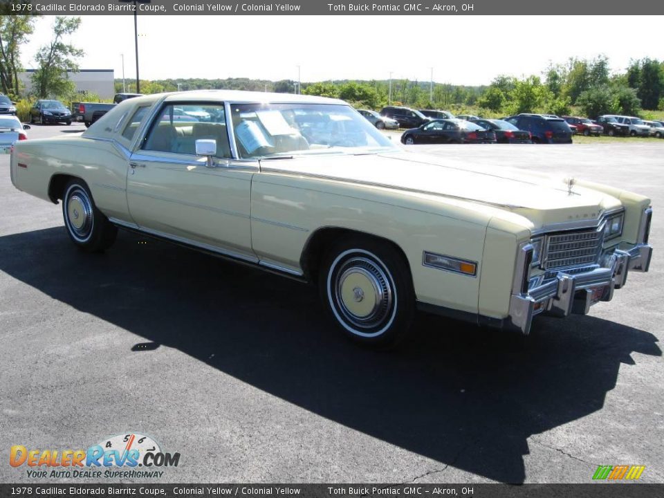 1978 Cadillac Eldorado Biarritz Coupe Colonial Yellow / Colonial Yellow Photo #6