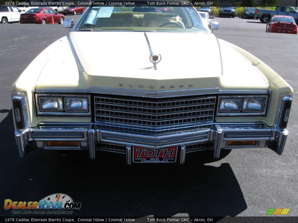 1978 Cadillac Eldorado Biarritz Coupe Colonial Yellow / Colonial Yellow Photo #7