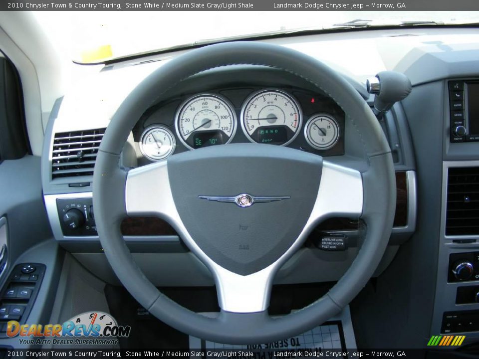 2010 Chrysler Town & Country Touring Stone White / Medium Slate Gray/Light Shale Photo #11