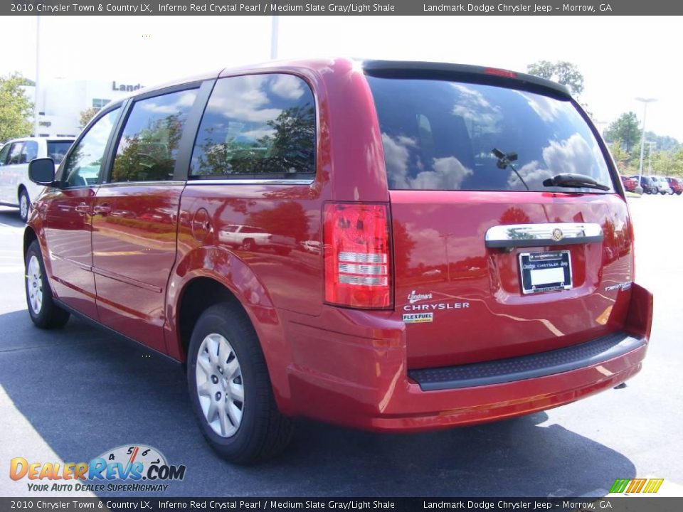 2010 Chrysler Town & Country LX Inferno Red Crystal Pearl / Medium Slate Gray/Light Shale Photo #2
