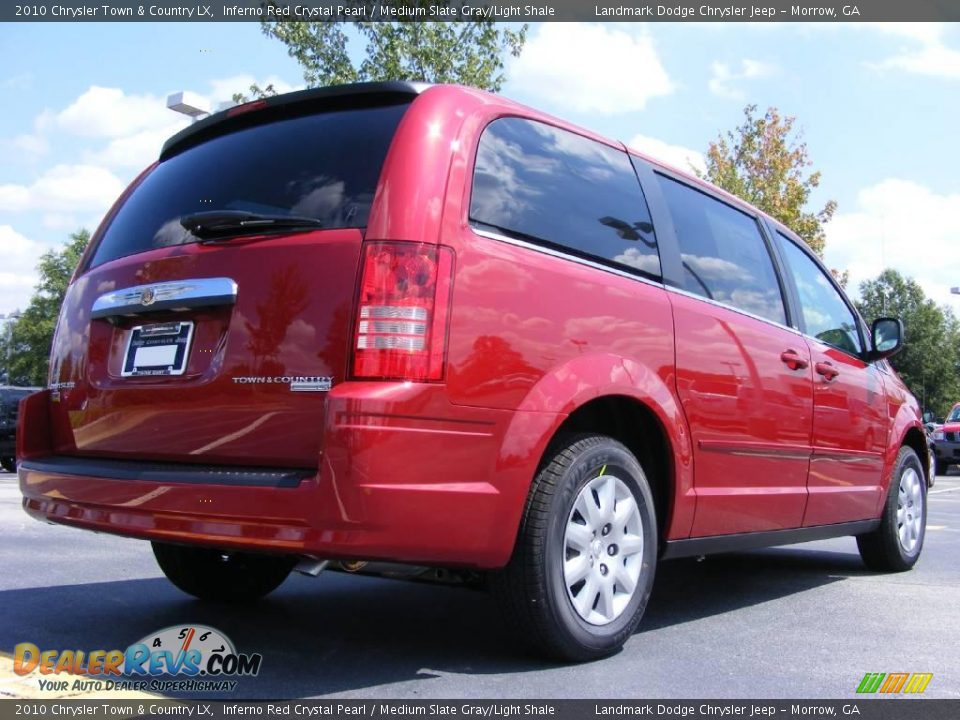 2010 Chrysler Town & Country LX Inferno Red Crystal Pearl / Medium Slate Gray/Light Shale Photo #3