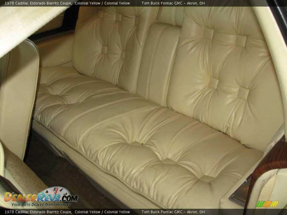 1978 Cadillac Eldorado Biarritz Coupe Colonial Yellow / Colonial Yellow Photo #14