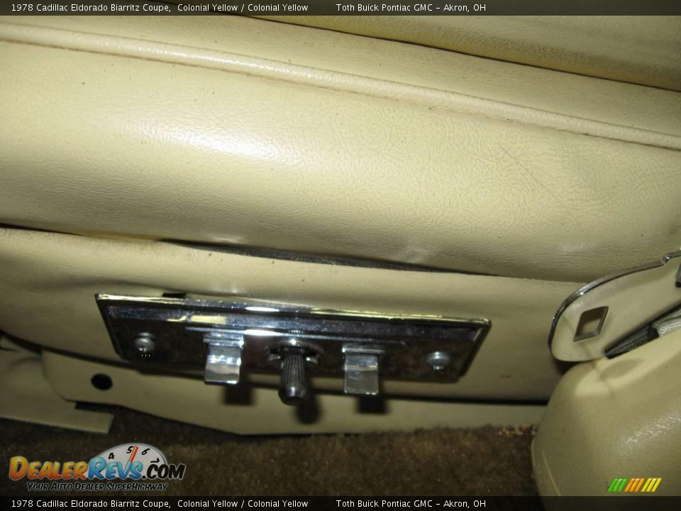 1978 Cadillac Eldorado Biarritz Coupe Colonial Yellow / Colonial Yellow Photo #16