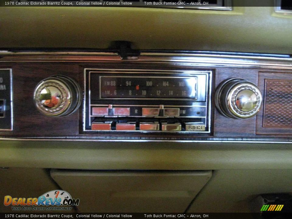1978 Cadillac Eldorado Biarritz Coupe Colonial Yellow / Colonial Yellow Photo #19