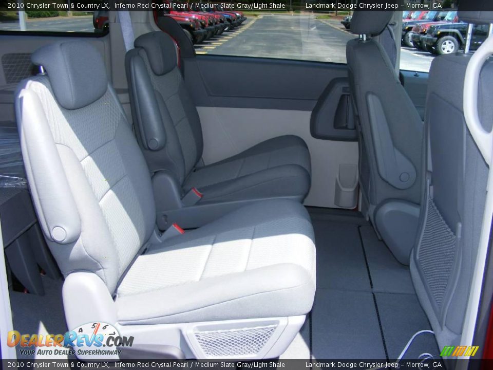 2010 Chrysler Town & Country LX Inferno Red Crystal Pearl / Medium Slate Gray/Light Shale Photo #9