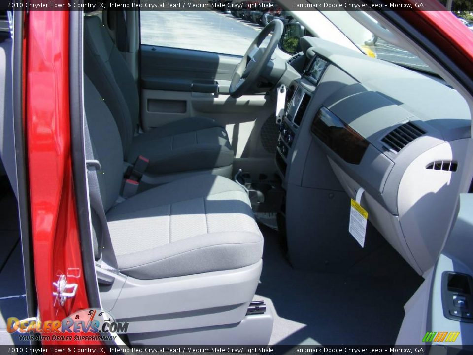 2010 Chrysler Town & Country LX Inferno Red Crystal Pearl / Medium Slate Gray/Light Shale Photo #10