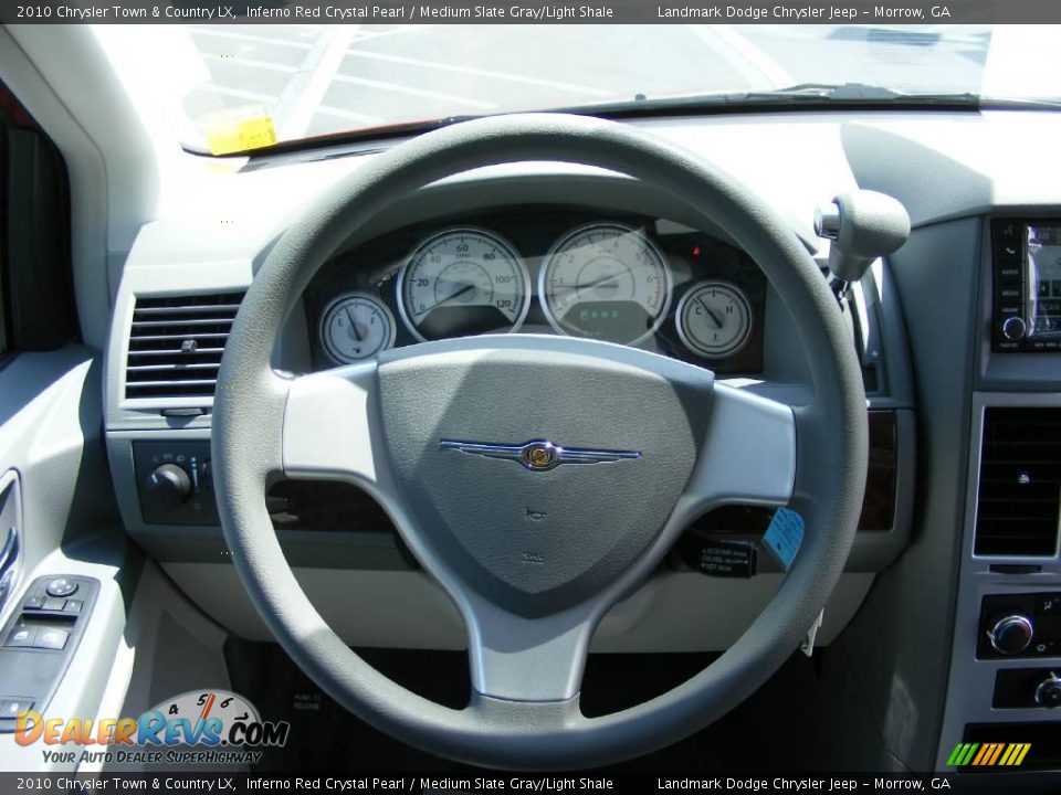 2010 Chrysler Town & Country LX Inferno Red Crystal Pearl / Medium Slate Gray/Light Shale Photo #12