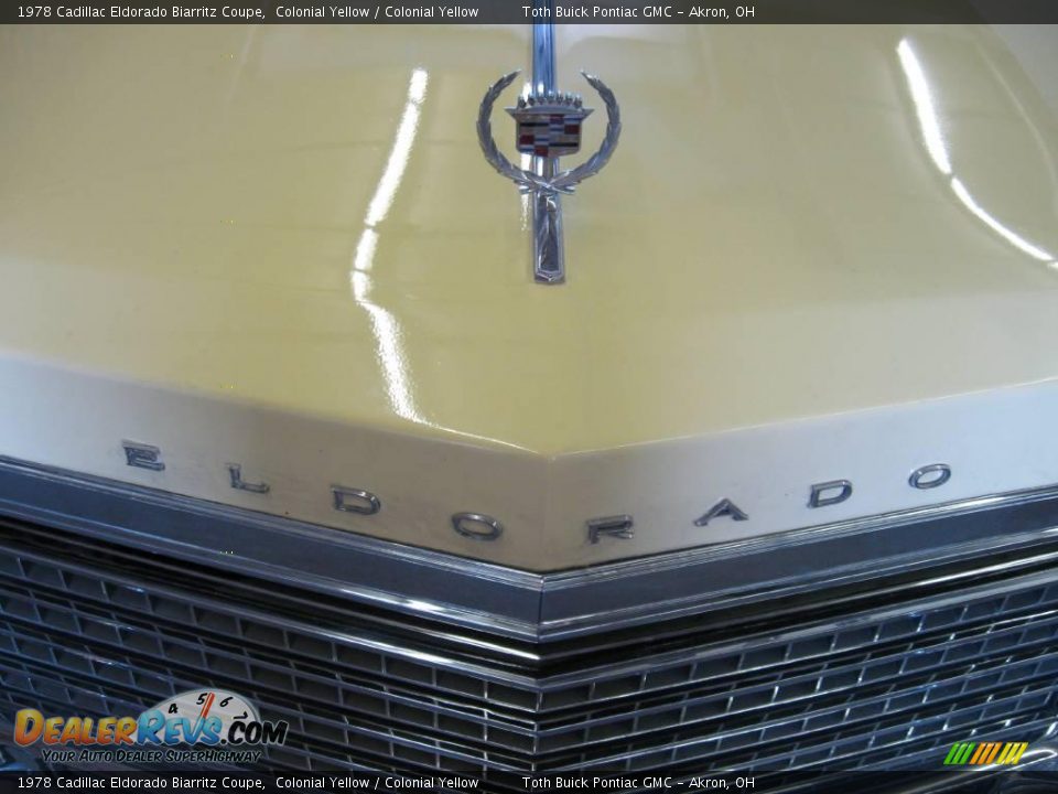 1978 Cadillac Eldorado Biarritz Coupe Colonial Yellow / Colonial Yellow Photo #23