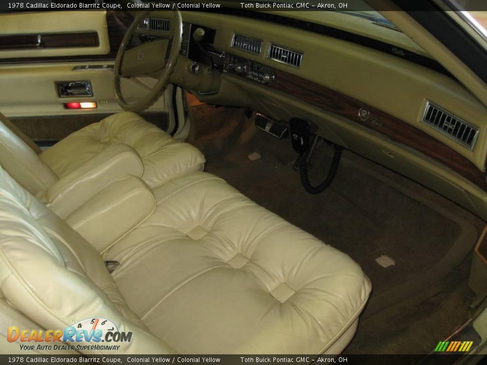 1978 Cadillac Eldorado Biarritz Coupe Colonial Yellow / Colonial Yellow Photo #26