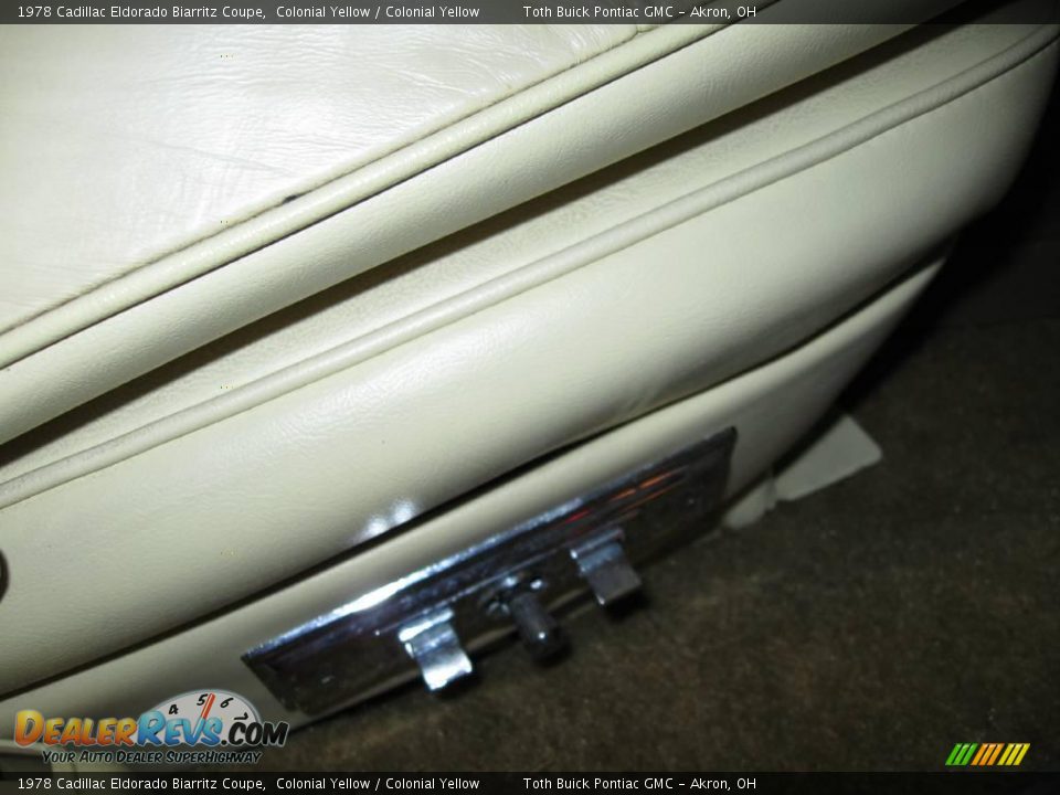 1978 Cadillac Eldorado Biarritz Coupe Colonial Yellow / Colonial Yellow Photo #28
