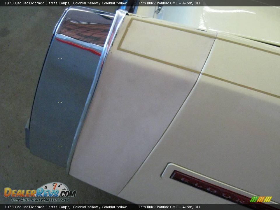 1978 Cadillac Eldorado Biarritz Coupe Colonial Yellow / Colonial Yellow Photo #32