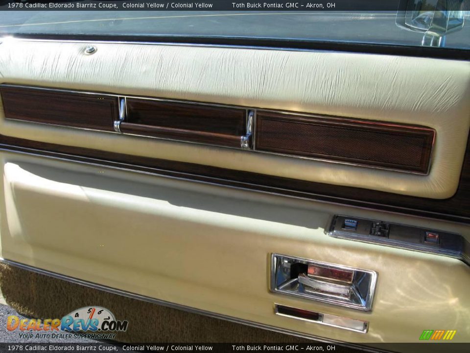 1978 Cadillac Eldorado Biarritz Coupe Colonial Yellow / Colonial Yellow Photo #33