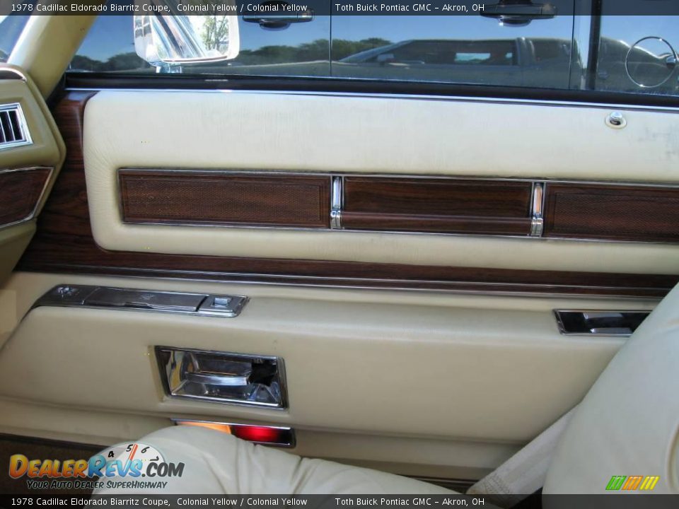 1978 Cadillac Eldorado Biarritz Coupe Colonial Yellow / Colonial Yellow Photo #34