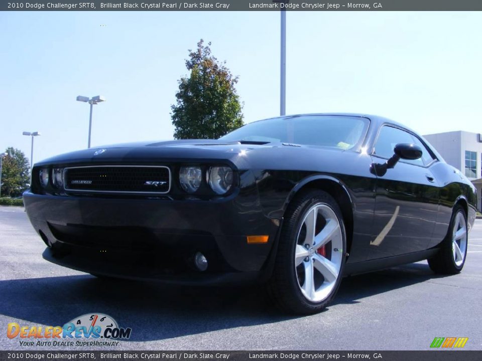 2010 Dodge Challenger SRT8 Brilliant Black Crystal Pearl / Dark Slate Gray Photo #1