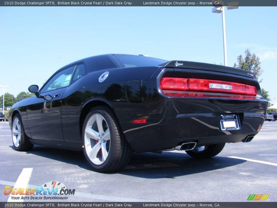 2010 Dodge Challenger SRT8 Brilliant Black Crystal Pearl / Dark Slate Gray Photo #2