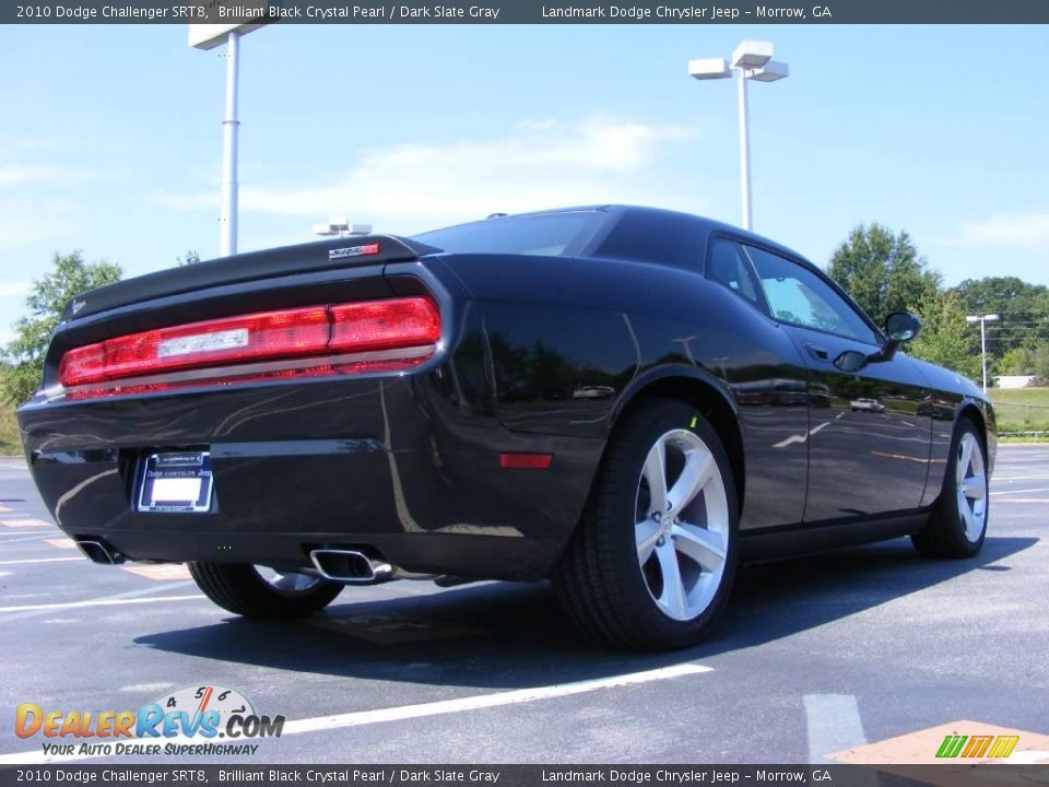 2010 Dodge Challenger SRT8 Brilliant Black Crystal Pearl / Dark Slate Gray Photo #3