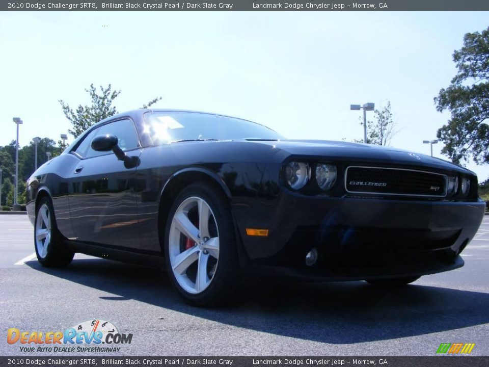 2010 Dodge Challenger SRT8 Brilliant Black Crystal Pearl / Dark Slate Gray Photo #4