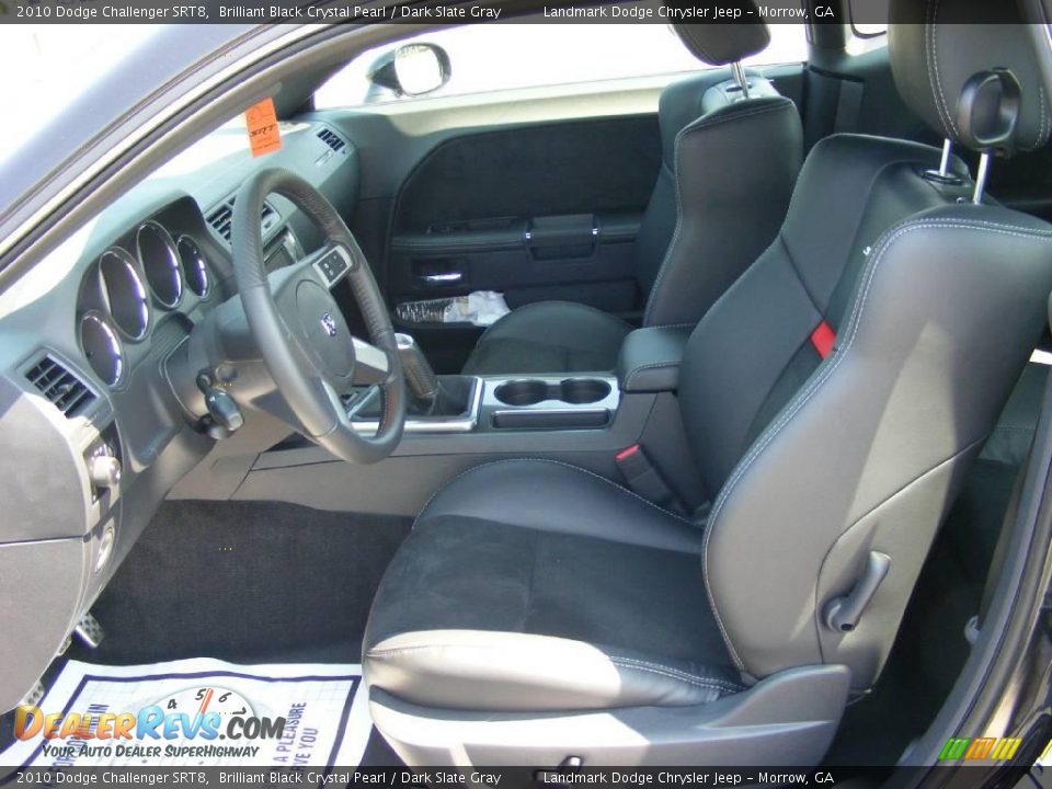 2010 Dodge Challenger SRT8 Brilliant Black Crystal Pearl / Dark Slate Gray Photo #7