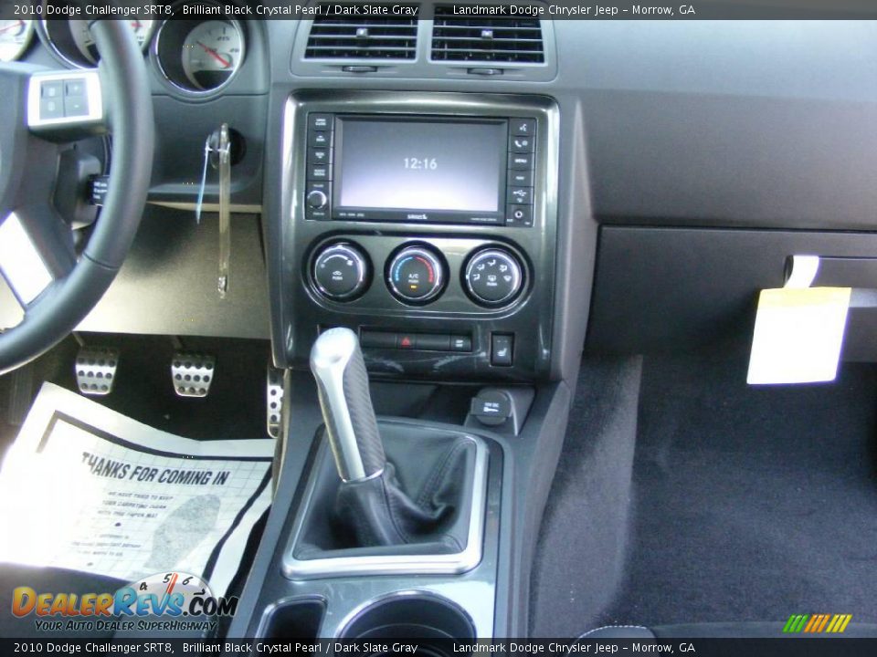 2010 Dodge Challenger SRT8 Brilliant Black Crystal Pearl / Dark Slate Gray Photo #10