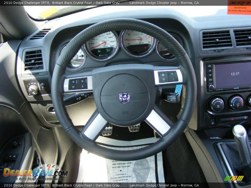 2010 Dodge Challenger SRT8 Brilliant Black Crystal Pearl / Dark Slate Gray Photo #11