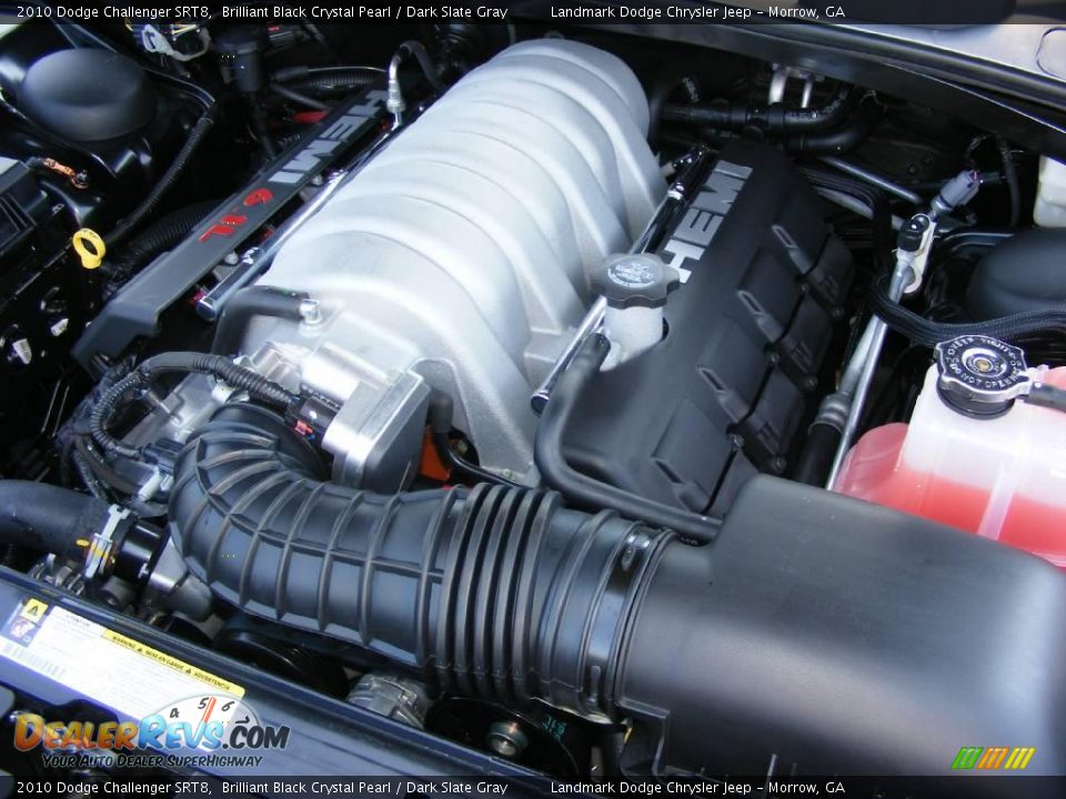 2010 Dodge Challenger SRT8 Brilliant Black Crystal Pearl / Dark Slate Gray Photo #12