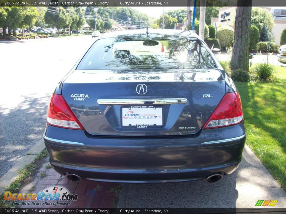 2006 Acura RL 3.5 AWD Sedan Carbon Gray Pearl / Ebony Photo #6